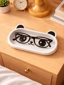 Panda Glasses Holder Tray – Cute Nightstand Organizer