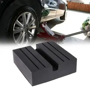 Universal Car Lift Jack Stand Support Heavy Duty Rubber Pads: Automobile Repair Kit for Slotted Frame Rail Floor Jacks