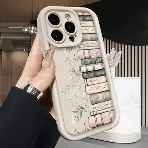 Bookshelf Phone case for iPhone 17 Air 16 16e 15 14 13 12 11 Pro Max Plus X XS Anti-Scratch Shockproof TPU Bumper Drop-proof Cover Smartphone Protective