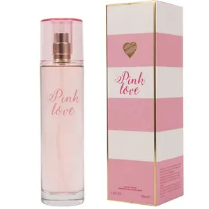 United Scents Pink Love Eau de Parfum for Women 3.4 Fl Oz Enthralling Raspberry Orange Bergamot Vanilla Notes Light Fragrance for Everyday & Evening Wear Flirty Women's Perfume