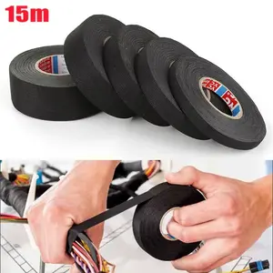 Heat-Resistant Adhesive Fabric Tape, Universal Automotive Cable Harness Wiring Loom Insulation, Heavy-Duty Electrical Heat Tape