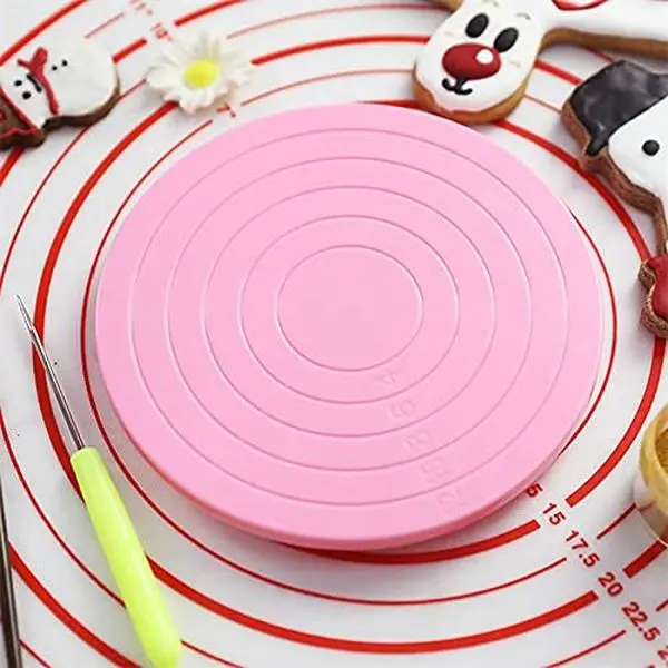 Pink DIY Cookie & Cake Decorating Turntable Stand Pink DIY Cookie & Cake Decorating Turntable Stand