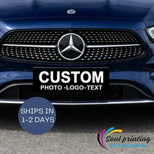 Custom License Plate - Personalized Aluminum Car Tag for Vehicle Identification