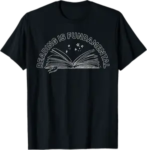 Reading Is Fundamental Geeky Bookworm Poetry Literature T-Shirt - Kadondaxe Shop 79B0BPDBXBPN