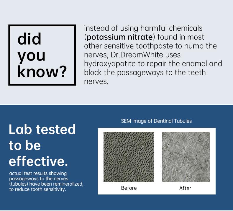 【BUY 2 GET 1 FREE】Dr.DreamWhite Mesoporous 99%Hydroxyapatite nHAP Toothpaste Oral care | Ultra Whitening  &  Enamel Reparing | Fresh Breath | Cucumber Melon White Tea Flavor | 5.29oz | 3-Tube Pack Daily