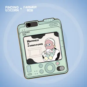 [FINDING UNICORN] FARMER BOB FLASH BACK SERIES METALBADGE BLIND BOX Cute Figures Desktop Ornament Collectible Toys Birthday Gifts Christmas Gifts