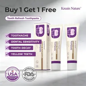 【Buy 1 Get 1 Free】Kreain Nature Oral Care Toothpaste – Natural Formula for Fresh Breath, Smooth and Gentle Cleaning, Ideal for Sensitive Teeth