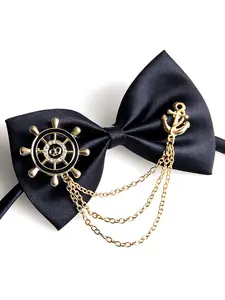Men's Elegant Tie Pin, Wedding Groom Suit Lapel Flower, Vintage Punk Tie, Cosplay Accessory, High-End Fashion Jewelry