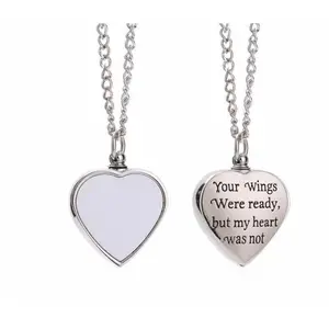 Sublimation Urn Heart Necklace