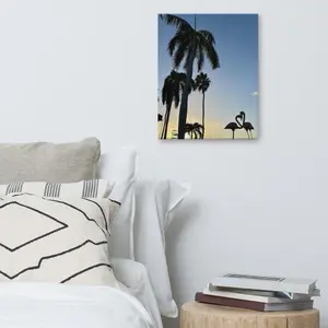 Aruban Sunset Canvas Original Photography 1.25" Thick Poly-Cotton Blend Fade-Resistant Hand-Stretched Wall Art
