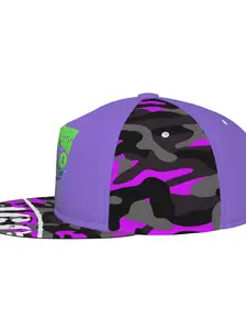 & Camo Print Hip Hop Adjustable Snapback Cap, Stylish Unisex Headwear, Perfect for Casual Wear, Trendy Fashion Accessory, Camouflage Hat, Baseball Cap Adjustable