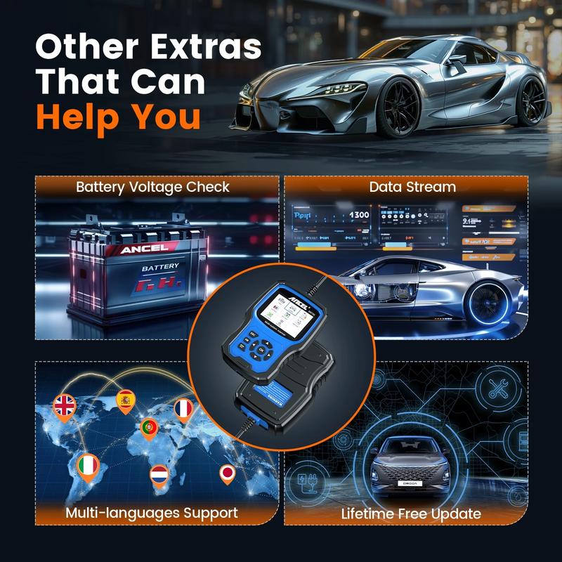 ANCEL BM700 OBD2 Scanner for BMW Mini Rolls-Royce, All System Diagnostic Scan Tool with EPB/Oil Reset, SAS Calibration, Battery Registration, Check Engine BMW Mini Code Reader, Lifetime Free Update