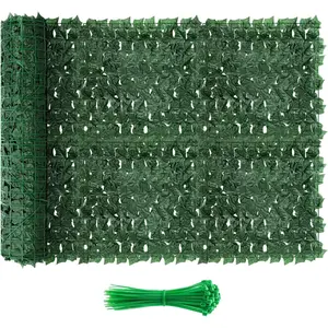 Artificial Ivy  Fence Screen, 120x40 inch Dense Leaf Green Ivy Wall Panel, Super  Greenery Backdrop Faux Ivy Greenery for Patio, Balcony, Garden, Backyard Indoor Outdoor Decor