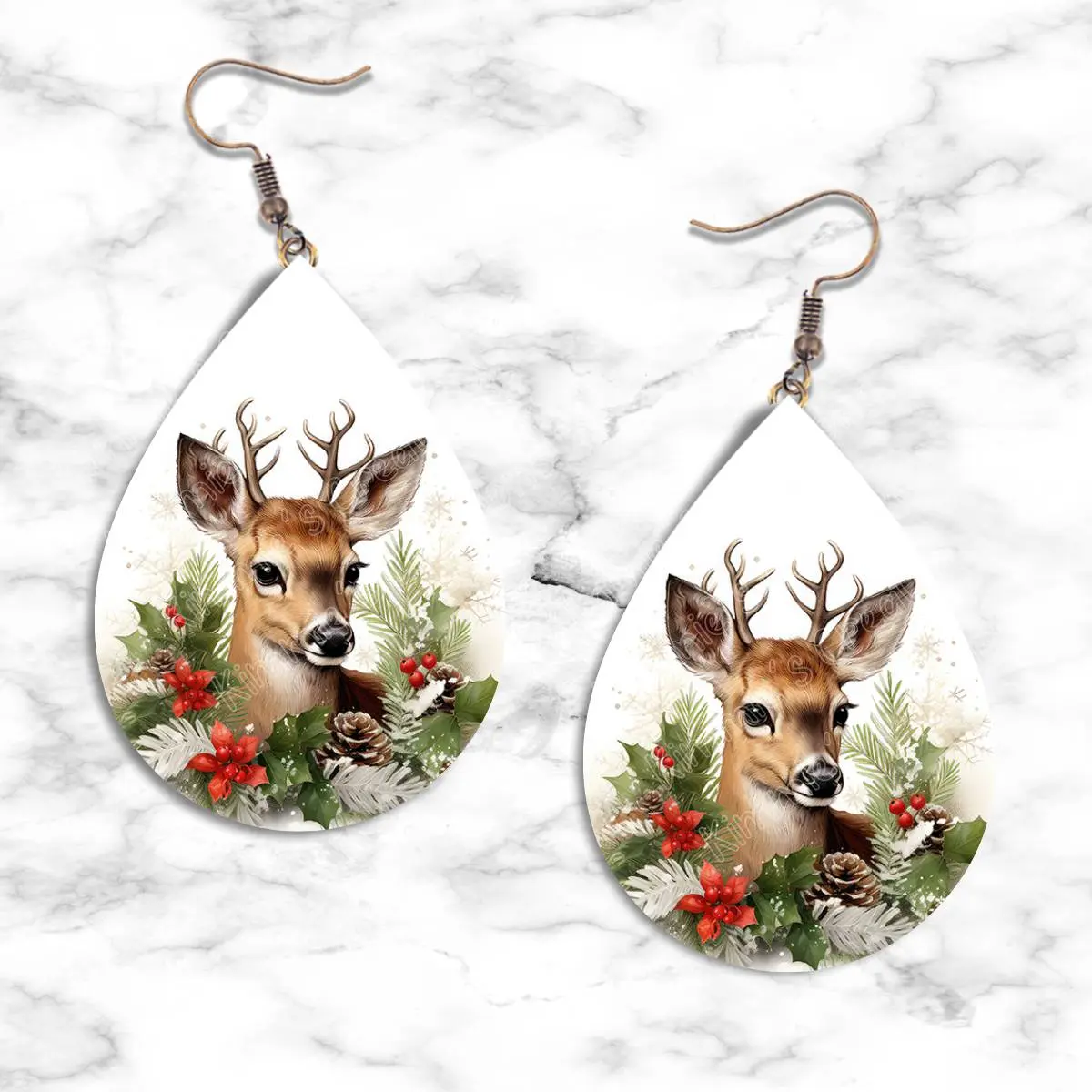 Christmas Reindeer Teardrop Earring Collection