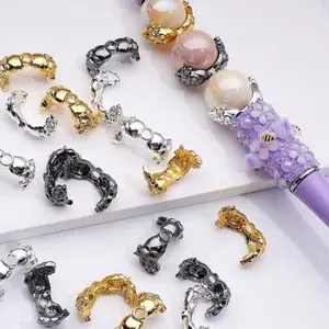 Halloween Skull Fancy Bead Caps