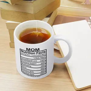 Mom Nutrition Facts Personalized Mug, Birthday Gift With Custom Name