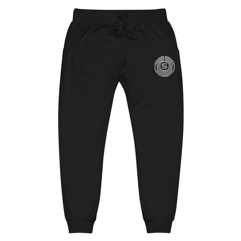 Unisex fleece sweatpants (WHITE LOGO)