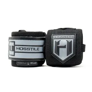 HOSSTILE Wrist Wraps - 18-Inch Adjustable, Thumb Loop & Reinforced Stitching (1 Pair)