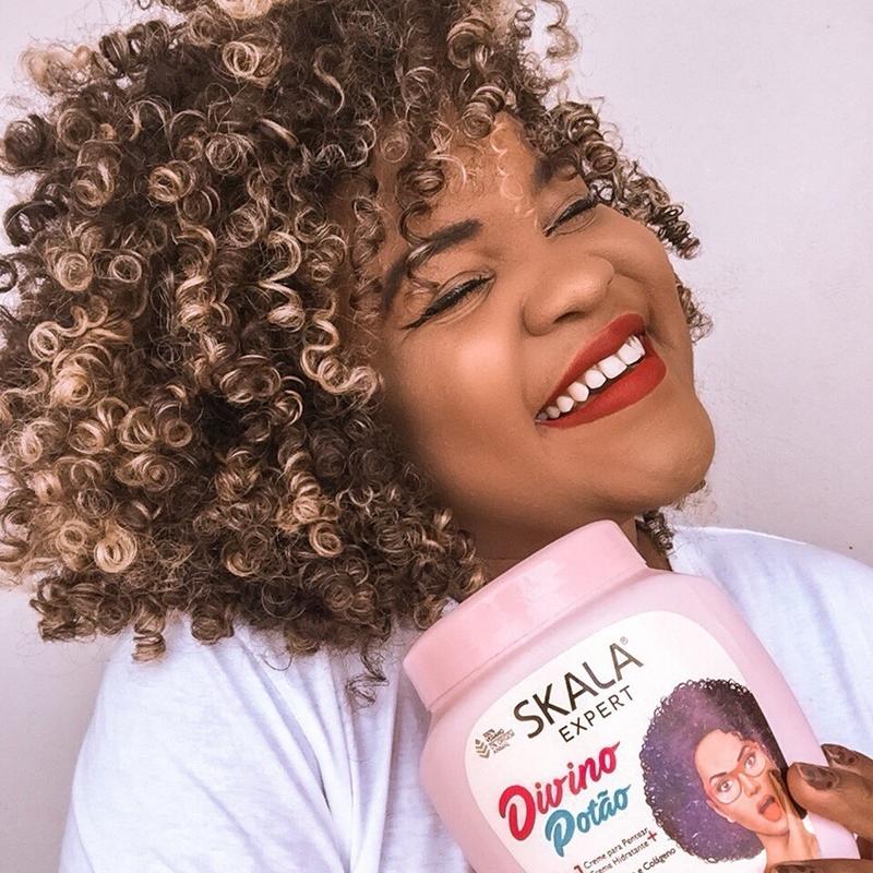 Skala Divino Potao Hair Styling Cream for Curly Hair mais crespos Gel Haircare