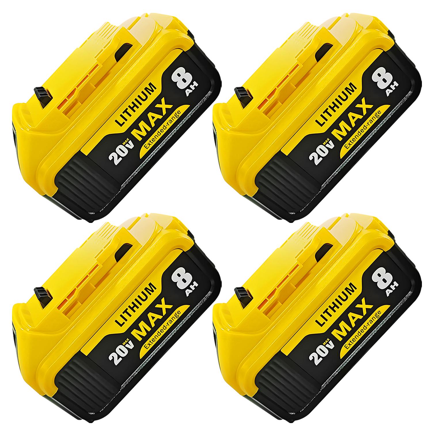 8000mAh spare battery replacement 20V Max battery Lithium ion battery suitable for replacing lithium-ion power supply Cordless drill battery Outdoor power tool battery accessories Rechargeable wireless power tool battery pack