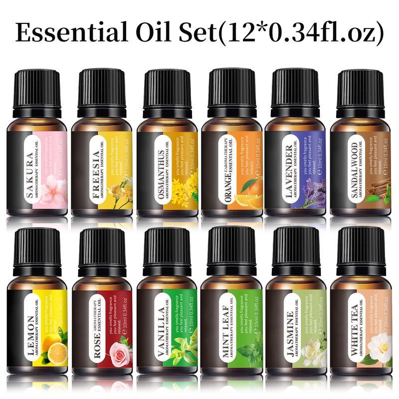 Essential Oil Gift Set for Diffuser, Aromatherapy Oils for Home Fragrance, Air Freshener, Humidifier, Perfume, Candle, Scent, Springtok