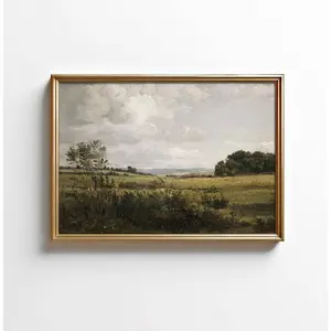 Sad Aesthetic Vintage Landscape Prints – Rustic Country Scene Artworks Available as Printable Wall Decor, Offering a Poignant and Atmospheric Accent for Living Room Walls, Bedroom Spaces, or Emotionally Resonant Interior Design.
