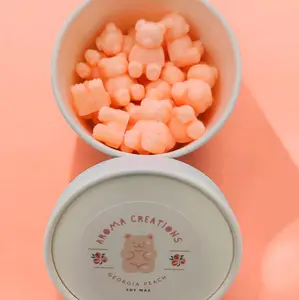 Georgia Peach Scented Wax Melts - Candle Decor, Ideal for Home Fragrance, Scented Peach with Floral Accents