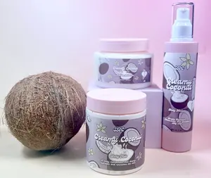 Creamy Coconut Body Bundle - Foaming Nectar for Skin Care & Cleansing - Includes Coconut Coconut Cream & Cleansing Wand