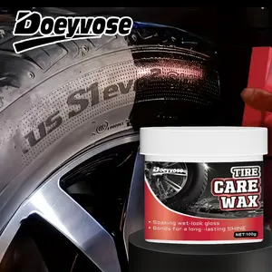 Car Tire Wax Blackening & Durability Enhancement, Tire Care Wax, Tire Whitener Restores, Tire Restoration, Long-Lasting Coverage, Anti-Crack Aging Protection