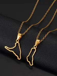 1Piece Comores Comoros and Anjouan Map Pendant Necklaces For Women Girls Jewelry