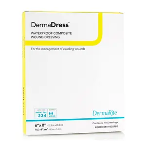 Dermadress Waterproof Composite Dressing 6" X 8" [ 10 Pack ]