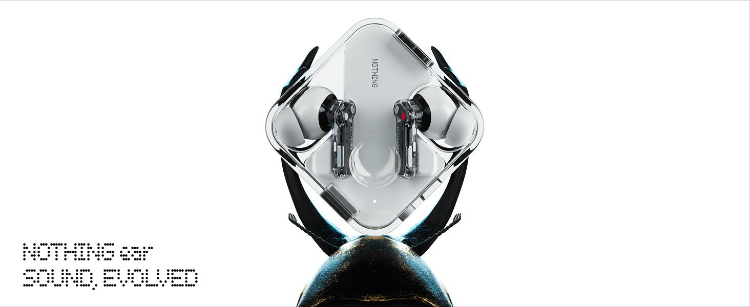 Nothing Ear Wireless Earbuds with ChatGPT Integration, Smart ANC, Hi-Res Audio with LDAC & LHDC, 11mm Dynamic Bass Boost, 40.5H Playtime, 6 Mics for Calls Wireless Headphones, Wireless Charging White