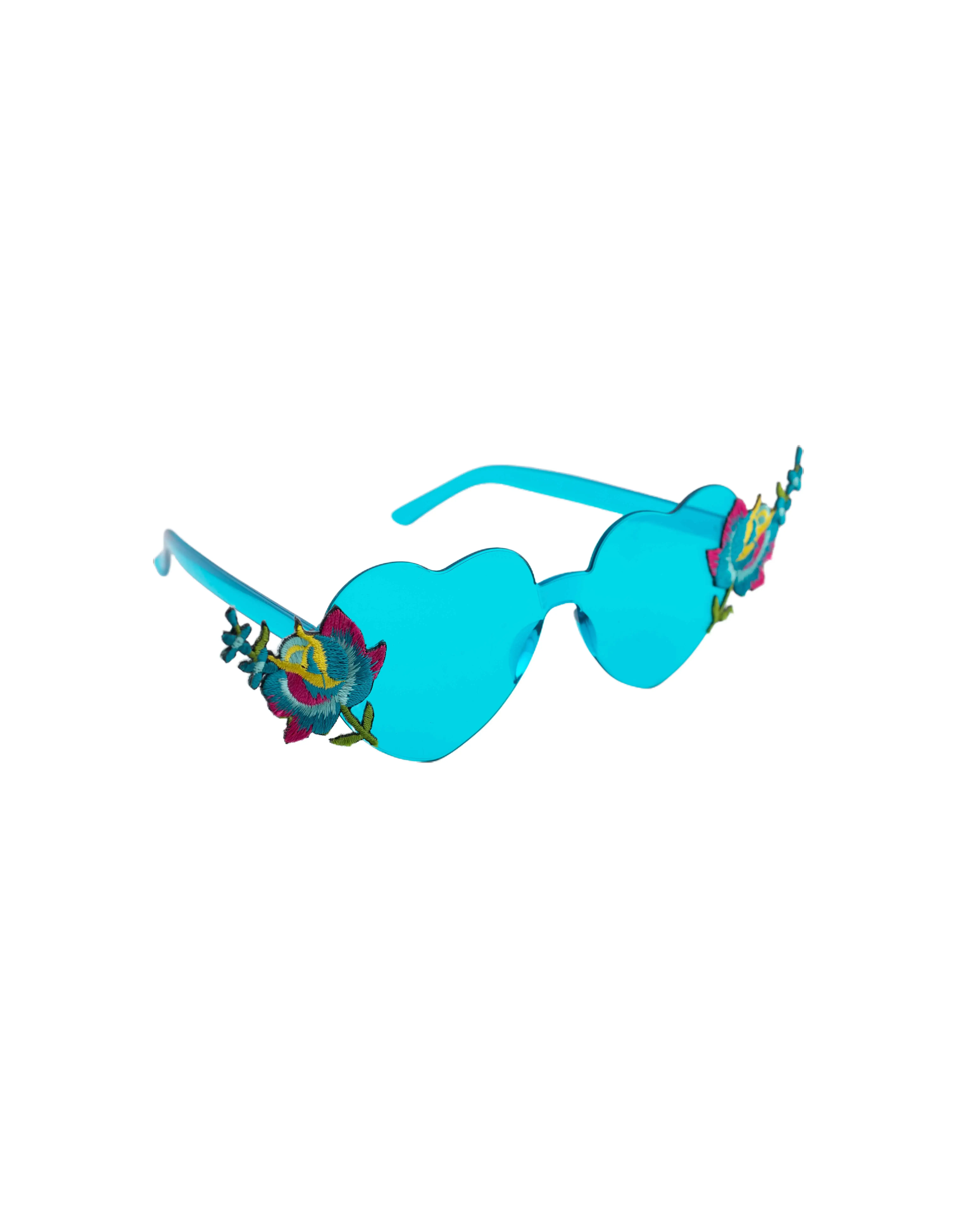 Sorella "Fiordaliso" Heart-Frame Fashion Sunglasses, Dopamine Dressing
