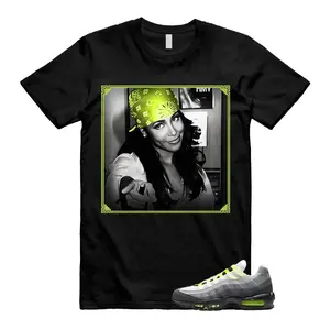 Air Max 95 Big Bubble Neon Yellow Black Cool Grey 2026 OG T Shirt Match LIYAH 054