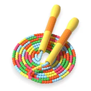 YUEDONG Beaded Jump Rope for Kids – Ultra-Light Mini Handles (70g),  Adjustable Tangle-Free Skipping Rope for Toddlers & Children, Anti-Slip Grip, Durable TPU Beads, Indoor & Outdoor Fitness Toy with Carry Bag