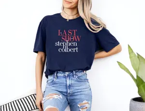 The Last Show Stephen Shirt, The Late Show Colbert Gift Graphic Tee, Historic TV Show Final 2026 USA Thanks For Watching Unisex T-Shirt