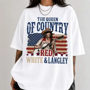Ella T-Shirt, The Queen Of Country 2026 Vintage Graphic Music Shirt, Langley Concert Fan Outfit,Trendy Music Inspired Apparel