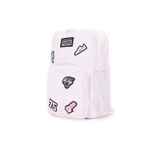 PUMA Unisex Travel Backpack in Light Pink Fabric for Casual Sports and Tourism