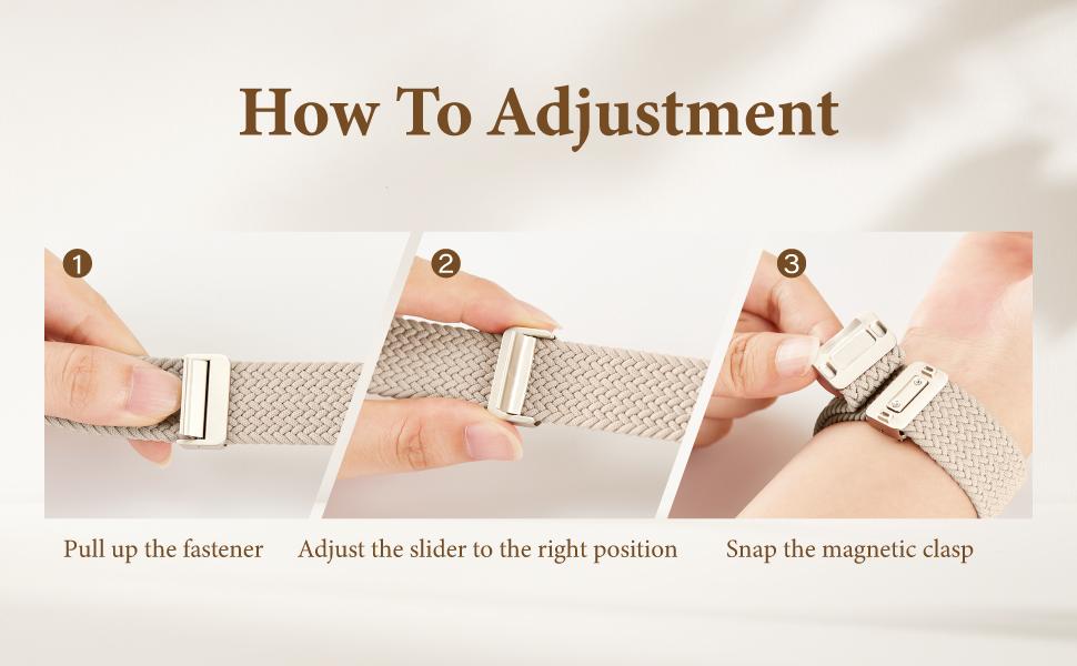 Magnetic Nylon Braided for Apple  Breathable Stylish Compatible with iWatch Series Multiple Colors Braided Design solace adapt loops Stretchy Galaxy  Camouflage strap Watch Elastic Band Solo Loop