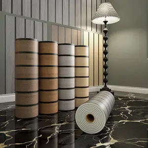Wood Grain Self-Adhesive Wallpaper-  Slat Wall Wooden Panels, Peel And Stick, Easy to Clean And Cut, Suitable for Renovation of Living Rooms, Bedrooms, Restaurants, And Ceilings， TV Background& Accent Wall Decor