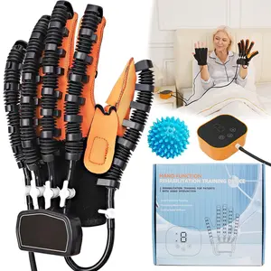 Rehabilitation Robot Gloves, Finger Function Training Equipment, Hand Robot Training Gloves, Finger Exercise Device, Elderly Finger Separation Training Device, Heartwarming Gift For Parents, Elderly Gift (orange)