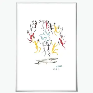 Dance of Youth by Picasso Poster Pictures Print Wall Art for Living Room Bedroom Decor