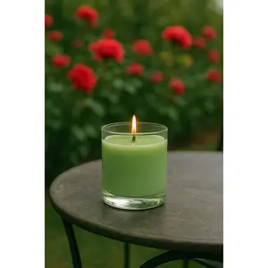 No. 165 - Rose Vanilla Ylang Ylang Scented Candle Floral Sweet Romantic Lush Soft Aromatic for Baths & Gifting