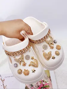 20 Piece Fashion Shoe Charms, DIY Detachable Rhinestone Pearl Garden Shoes Decorations, Holiday Gift Accessories
