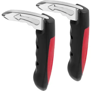 2PACK Car Handle Assist for Elderly, Car Door Assist Handle, 3 in 1 Multifunction Portable Vehicle Support Handle, Seat-Belt Cutter and Window Breaker, Car Emergency Tool (Red)