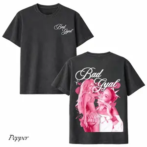 Comfort Colors Bad Gyal Real Gyal 2026 T-Shirt, Latin Pop Female Artist Graphic Tee, Aesthetic Double Sided Vintage Streetwear Unisex