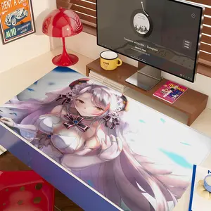 anime azur lane Mouse Pad 90x40CM non-slip Gaming Mousepad Gamer E-Sports Mouse Mat Game Mechanical Keyboard XXL Desk Mat