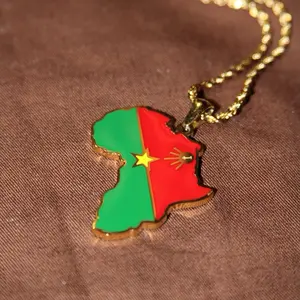 Burkina Faso Nwnique Pendant - Unique Design Cultural Flair Versatile Accessory Ideal for Gifting or Personal Wear