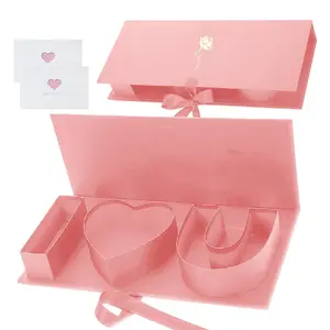 Gift Box 17.9x7.5x2.6 Inch I Love You Letter Shaped Fillable Box with Ribbon, 2 Pack For Bridal Parties, Graduation Celebrations, Just Because Gifts, Galentine’s Gatherings, Vow Renewals And Personalized Occasion Gift Arrangements