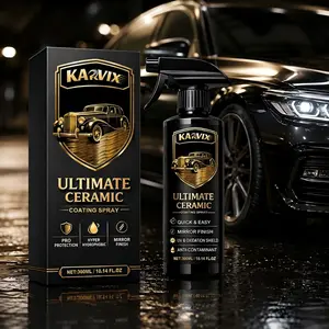 Ceramic Coating Spray 300ml Hydrophobic Paint Protection High Gloss Shine UV Defense Water Beading DIY Car Detailing Anti Fading Exterior Surface Maintenance